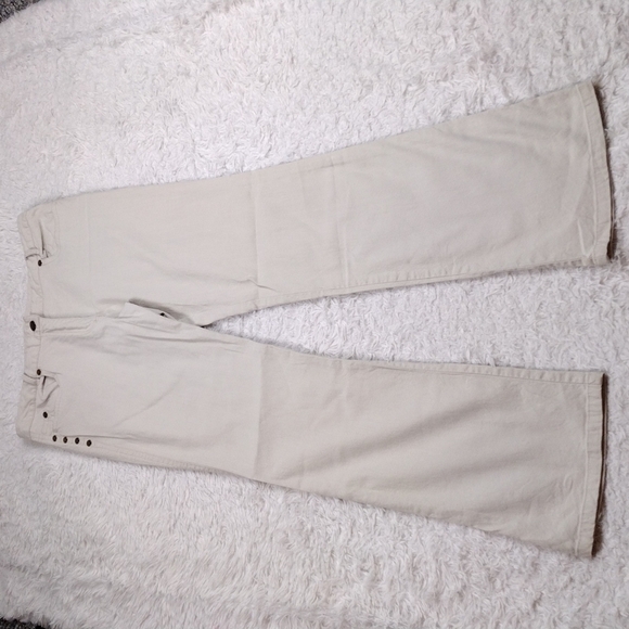 Spanner Five Pocket Mid Rise Straight Leg Beige Light Weight Pants - Picture 2 of 14